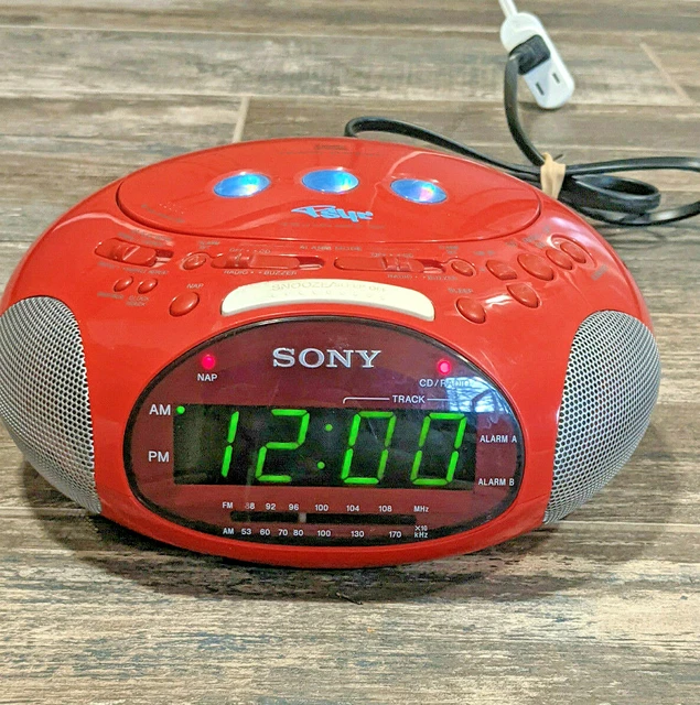 SONY ICFCD831 PSYC Dream Machine CD Player Boombox Clock Alarm Radio