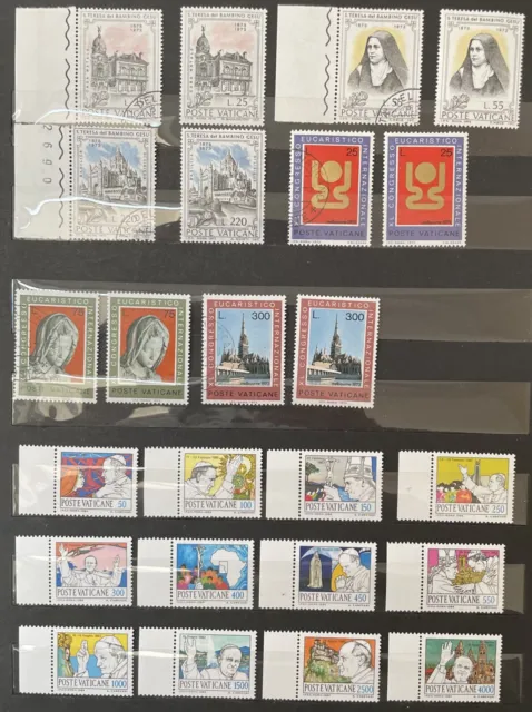 Vatikan Briefmarken Poste Vaticane 1973/1984 postfrisch u. gestempelt ungelaufen