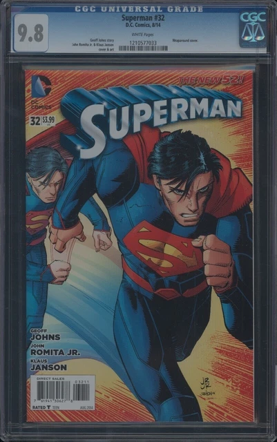 Superman (2011) #32 Cgc 9.8 Nm/Mt Wp 1St App Of Oz (Jor-El) New 52
