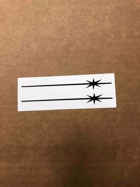 Schwinn Black Continental Suburban Bicycle Fork Decal Set