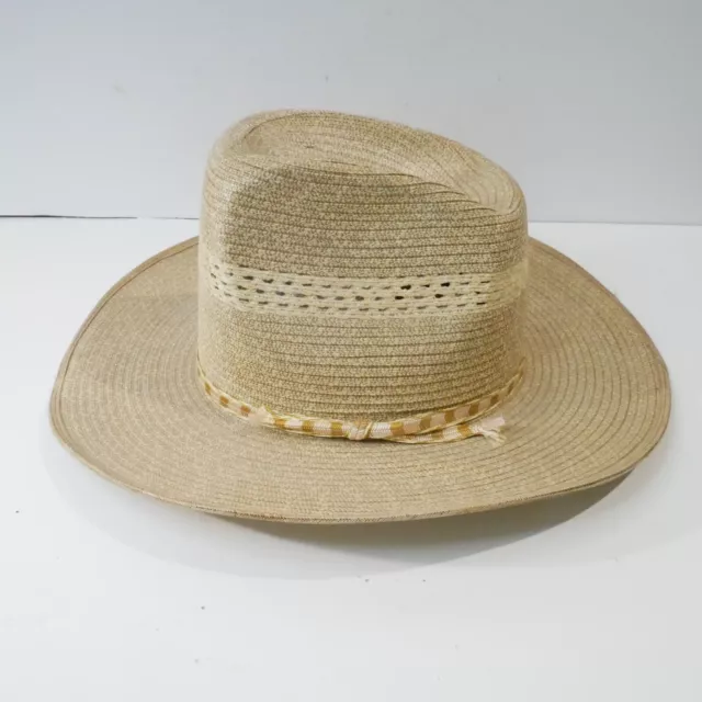 Vintage Moreno Sombrero Calidad Size 57 (7 1/8) Western Style straw Cowboy Hat