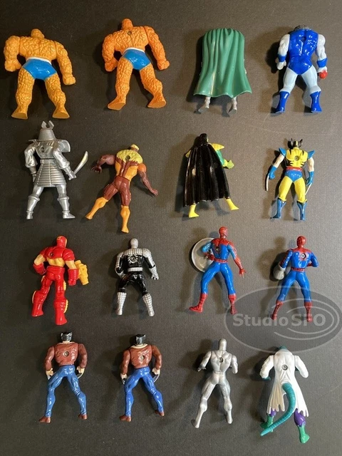 Lot of 16 MARVEL Steel Mutants X-MEN + Avengers Heavy Metal Heroes Die Cast 2