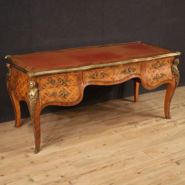 Great writing desk French furniture in antique style Louis XV table 900