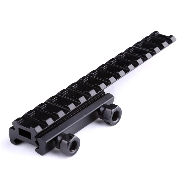 Kit De Montage Rallonge Picatinny 20 Mm QD - Riser Long - Adaptateur Pour Chasse