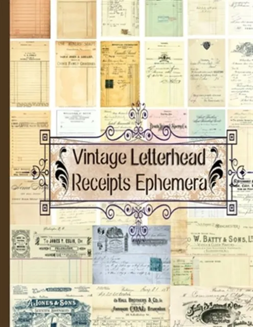 Vintage Letterhead Receipts Ephemera by Anders, C., Brand New, Free shipping ...