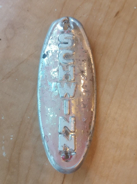 Vintage Schwinn Rose & White Bicycle Head Badge 1964 Fair Lady Debutante