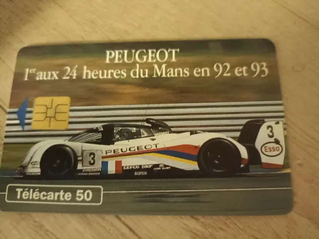 Carte Telephonique Peugeot 24 Heures Du Mans - Telecarte 50