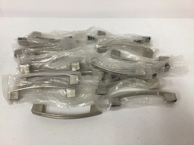 21 rv brushed nickel cabinet pulls ( screws not included)