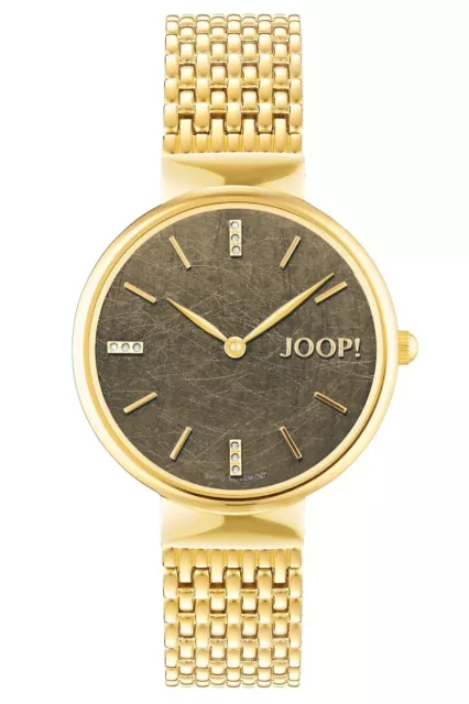 Joop! 2027541 Damenarmbanduhr Edelstahl 32 mm Quarz GoldfarbenB-WARE