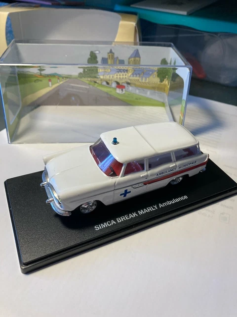 1/43 NOREV ANCIENNE et authentique SIMCA Marly N° 41 ambulance blanche