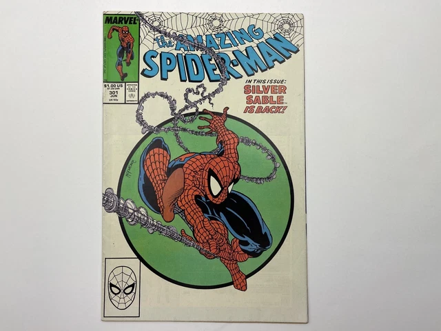 Amazing Spiderman #301 - KEY - MARVEL - Todd McFarlane - The Sable Gauntlet
