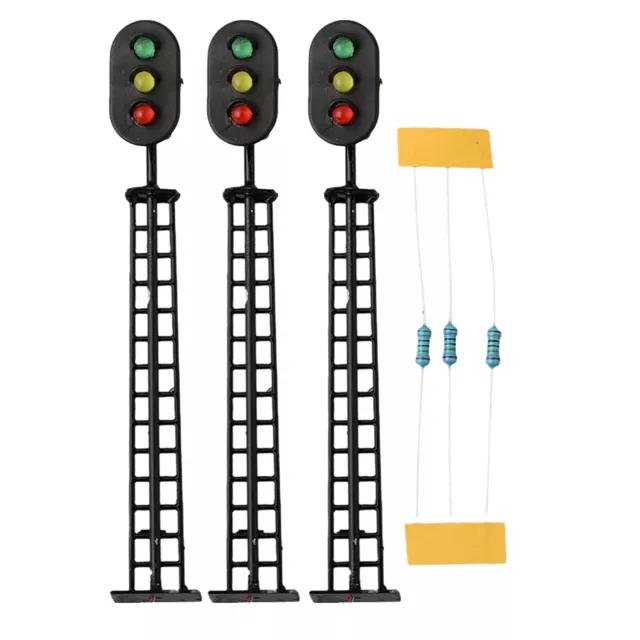 DC OO-SPUR vorverdrahtet 312 VOLT 3X Lichtsignal für Modellbahn in OO-SPUR
