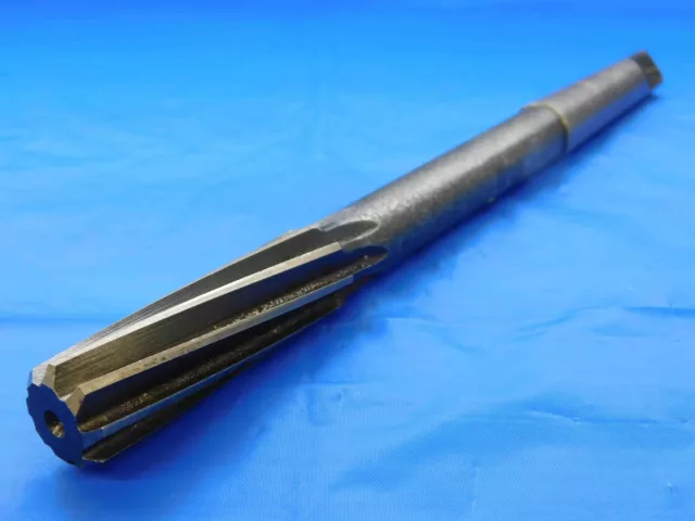 W&B 0.7487 OD HSS REAMER MT2 SHANK SPIRAL 8 FL .7487 .7500 UNDERSIZE 19 mm