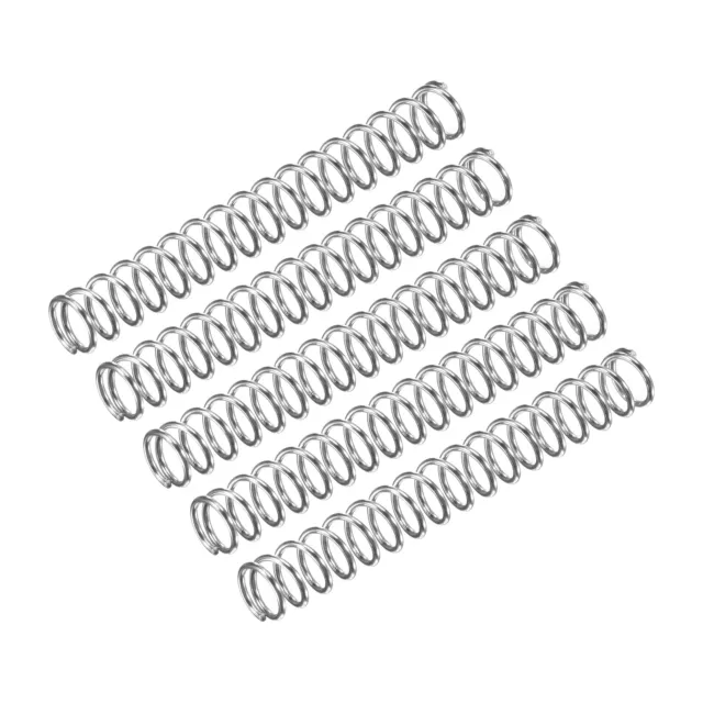 Compression Spring, 5Pcs 304 Stainless Steel, 7mm OD, 0.8mm Wire, 50mm Length