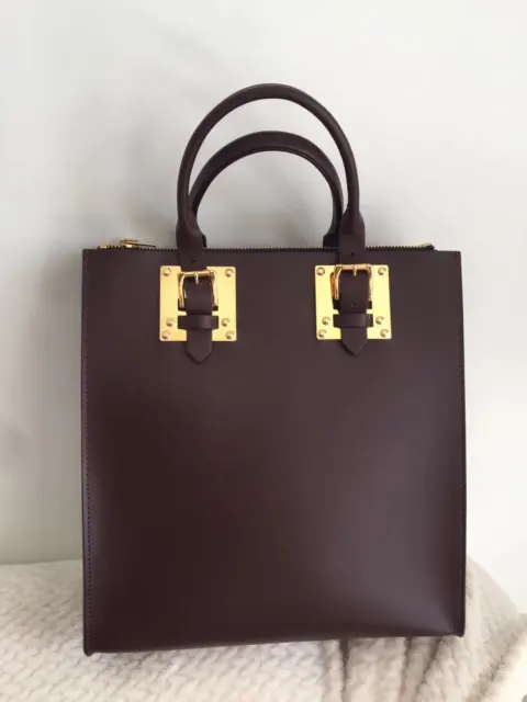 Sophie Hulme Albion Square Zip Top Buckle Tote Bag Free Shipping