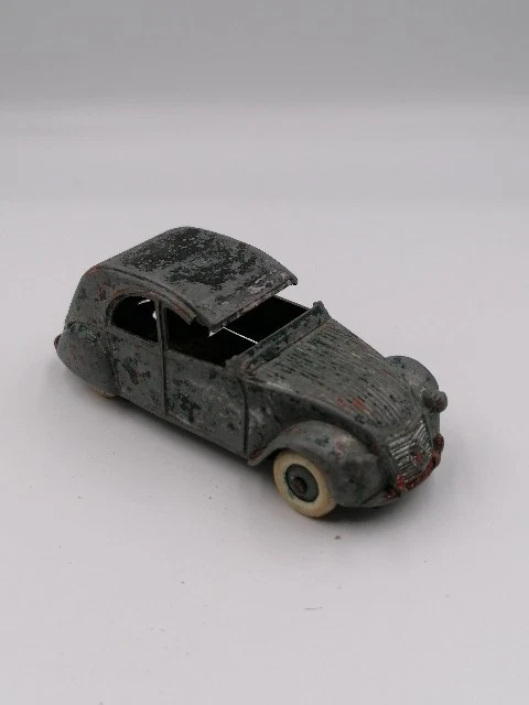 Voiture Miniature Citroën 2 CV - Dinky Toys - Code 500 - Échelle 1/43 - Année 1960 - État Occasion