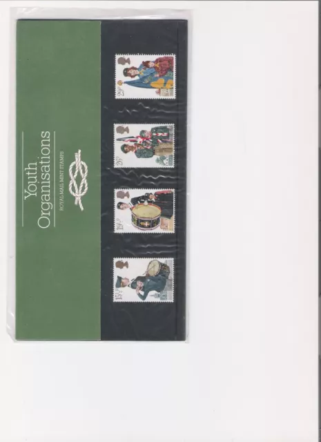 1982 Royal Mail Presentation Pack Youth Organisations Mint Decimal Stamps