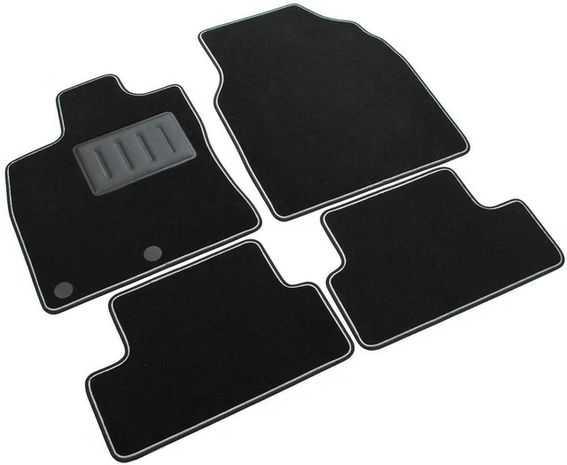 Set 4 Matten Auto Nissan Qashqai I Von 2007-13 Teppichboden Schwarze Anti-rutsch