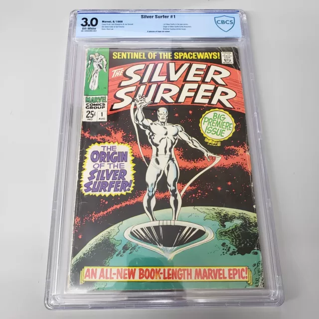 Silver Surfer #1 CBCS NOT CGC 3.0 1st in his own series Marvel Comics 1968