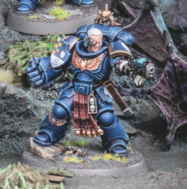 Figurine Games Workshop Warhammer 40k – Primaris Space Marine Ancien – Dark Imperium – Games Workshop – Figurine Non Montée Non Peinte