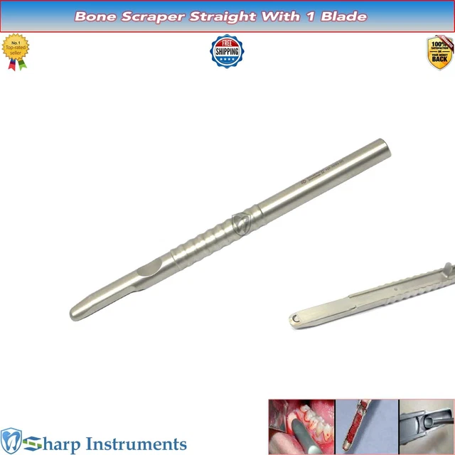 BONE SCRAPER IMPLANT Hand Held Bone Grafting Dental Instruments 1 Free ...