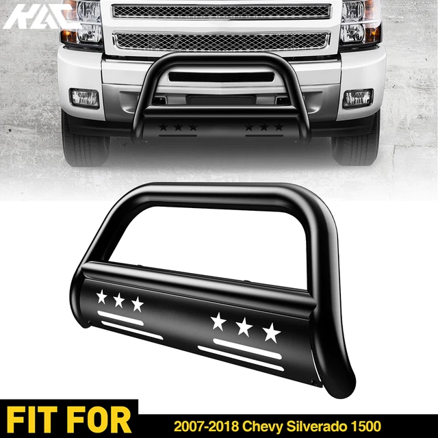 3" Bull Bar for 2007-2018 Chevy Silverado/GMC Sierra 1500 Grille Guard Black