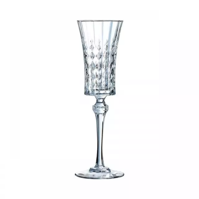 Cristal d'Arques Paris Lady Diamond Flute 150ml | Set of 6