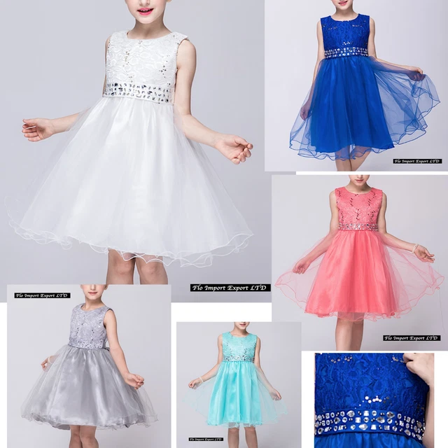 Vestito Bambina Abito Cerimonia Feste Elegante Girl Party Princess Dress CDR059