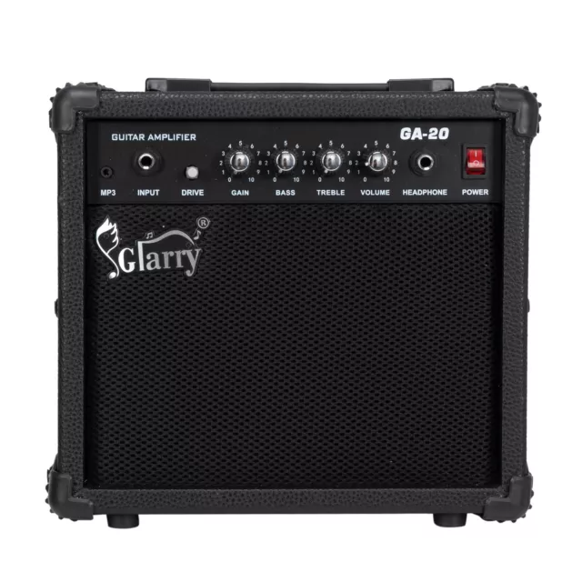 Glarry 20W Electric Bass Guitar Amp Combo Amplifier Speaker High Quality
