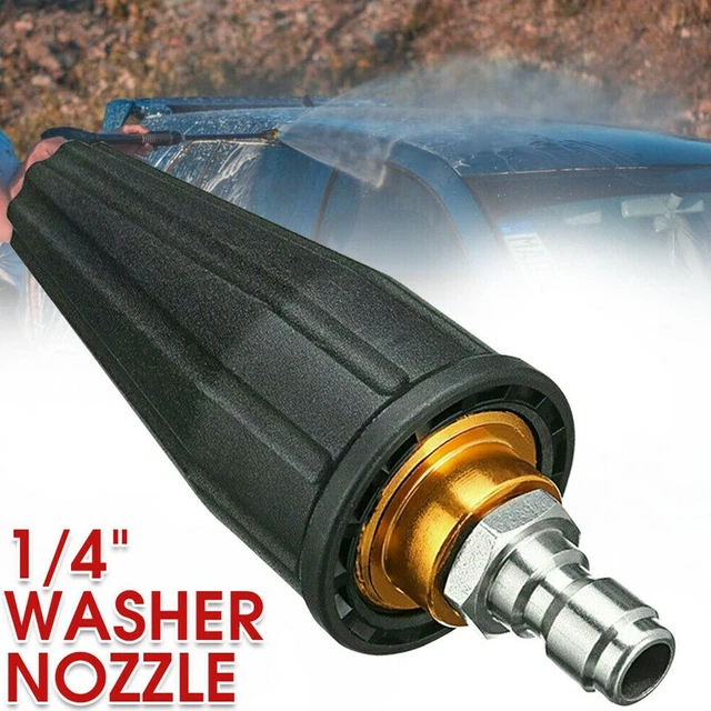 Rotating Turbo Nozzle 1/4 Inch 105*40mm 3600PSI Cleaner Cleaning Fast Jet