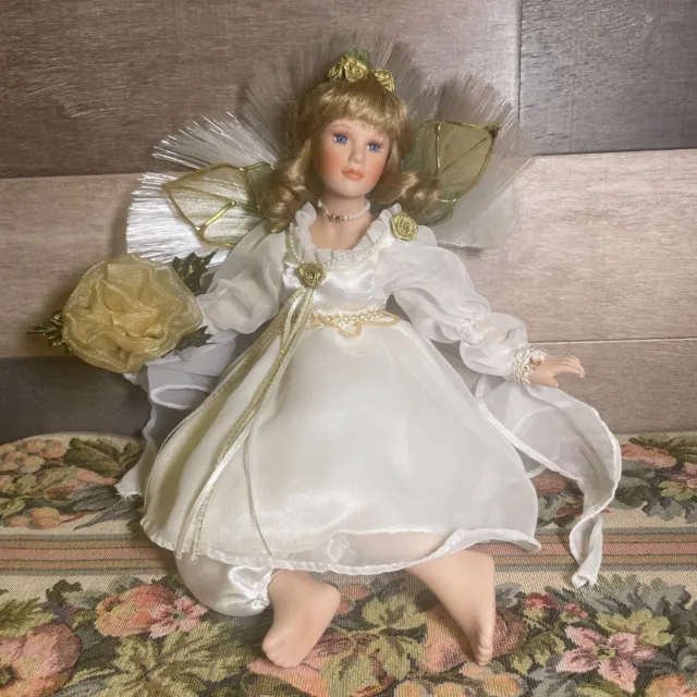 Angel Fairy Heritage Signature Collection Sitting Porcelain Doll