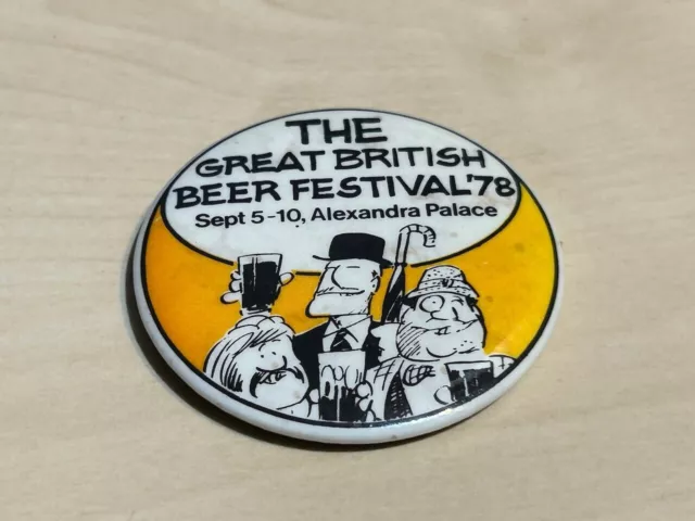 The Great British Beer Festival 1978 Set 5-10 Alexandre Palace 2" Pin Abzeichen