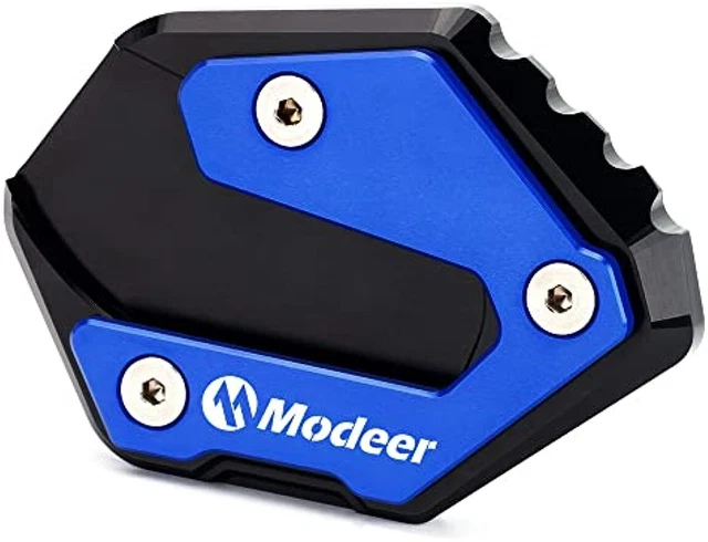 Modeer Prolunga Cavalletto Laterale Per Yamaha MT09 / Tracer / XSR900 – Piastra Di Appoggio Blu – Modelli 2015-2024 - 3