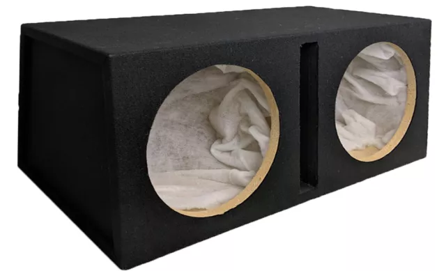 Double Twin 12" Car Subwoofer Ported Enclosure 12In Sub Woofer Speaker Box Car!!
