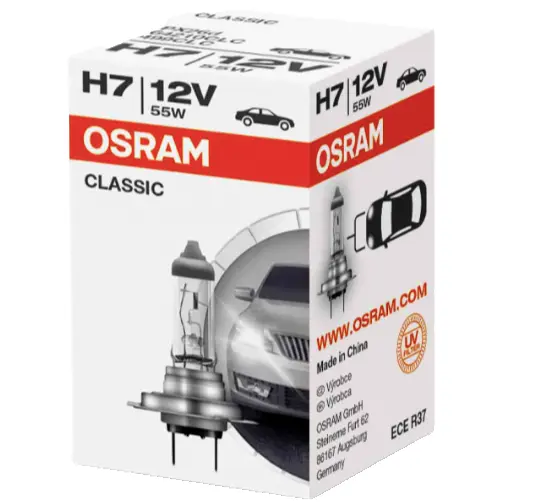 2x OSRAM CLASSIC H7 PX26d 12 V 55 W 64210CLC Autolampe Glühlampe Birne