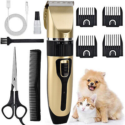 Professional Pet Dog Grooming Clipper Thick Fur Hair Trimmer Electric Shaver Set