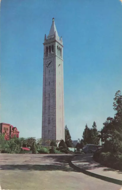 Berkeley CA, University of California, Campanile, Sather Tower, Vintage Postcard