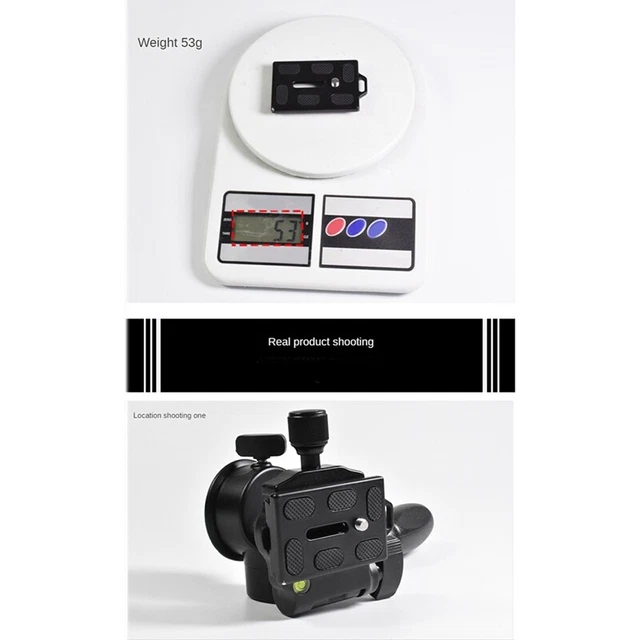 Andoer Tête Fluide 3 Voies Pour Trépied - Pan/tilt 360°, Inclinaison 90°, Charge Max 3 Kg, Plaque Rapide 1/4"