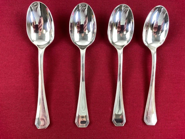 Set 4 cucchiaini da the caffè Christofle America placcate argento