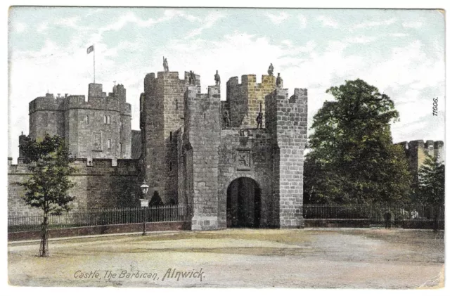 NORTHUMBERLAND - ALNWICK CASTLE, THE BARBICAN Postkarte (11606)