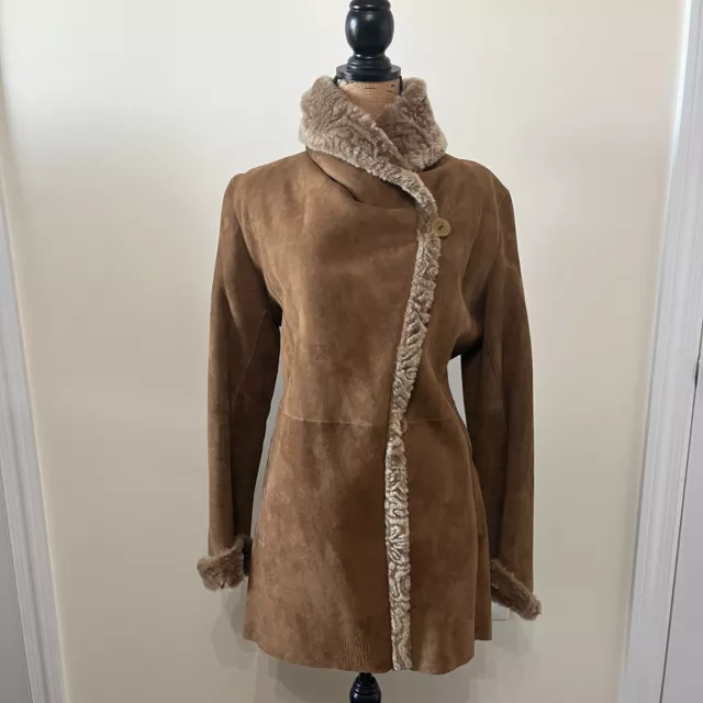 Blue Duck Shearling Coat, Spanish Merino. Size M, Excellent condition