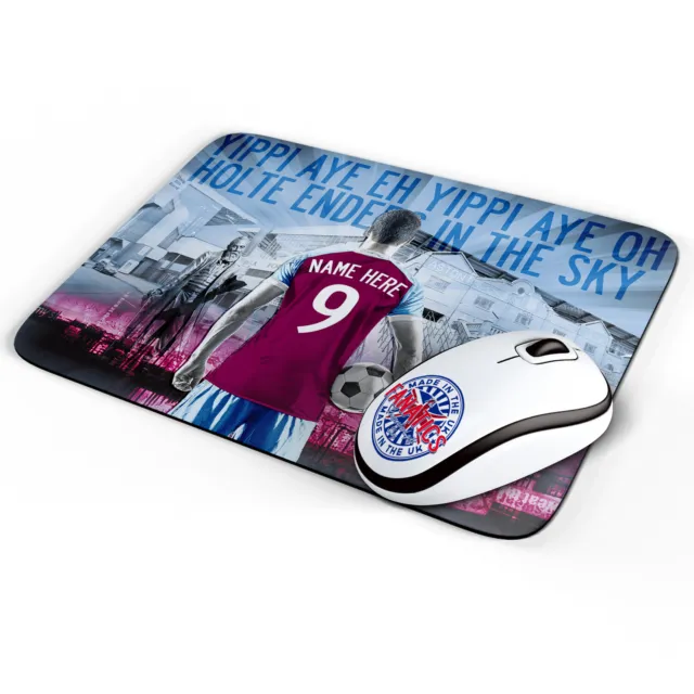 Personalised Aston Villa Mouse Mat Retro Football Office Work Pad Mens Gift AF08