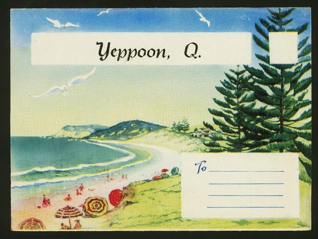 Vintage Souvenir Postcard with Fold-Out Views ~YEPPOON, Queensland