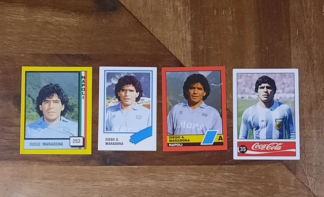 MARADONA NO PANINI Lot 4 Stickers  Vallardi Edis  Coca Calcio Argentina No Copy