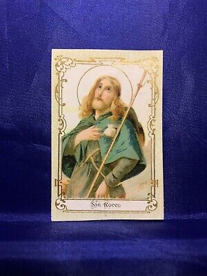 Santino Holy Card San Rocco Primeros ‘ 900