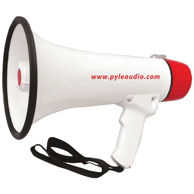 40-watt Professional Megaphone And Bullhorn with Handheld Microphone w/Siren