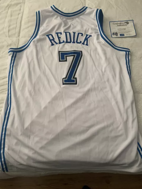 JJ REDICK SIGNED DUKE JERSEY COA AUTHENTIC XL RARE EMBROIDERED STATS  RETIRED #4