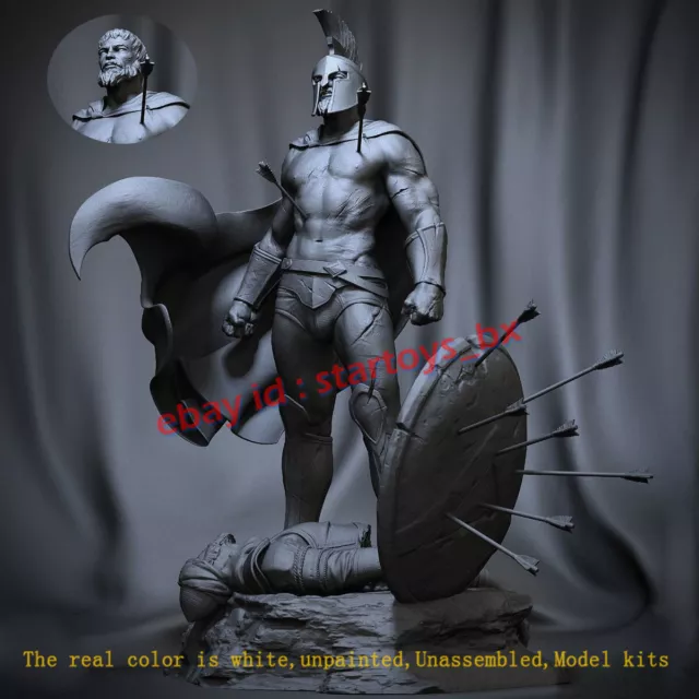 Leonidas 1/8 1/6 Scale Unpainted 3D Printed Model Kit Unassembled Male Warrior