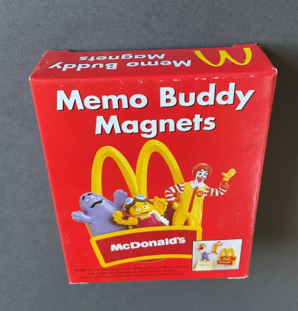 Vintage McDonald’s Memo Buddy Refrigerator Magnets Ronald Grimace Birdie