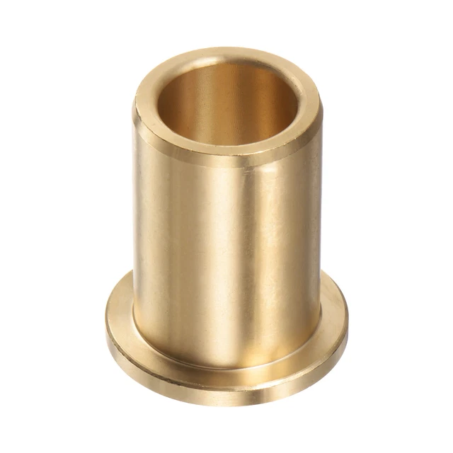 Flange Bearing Sleeve 16mm x 22mm x 35mm Bronze Self-Lubricating Bushings